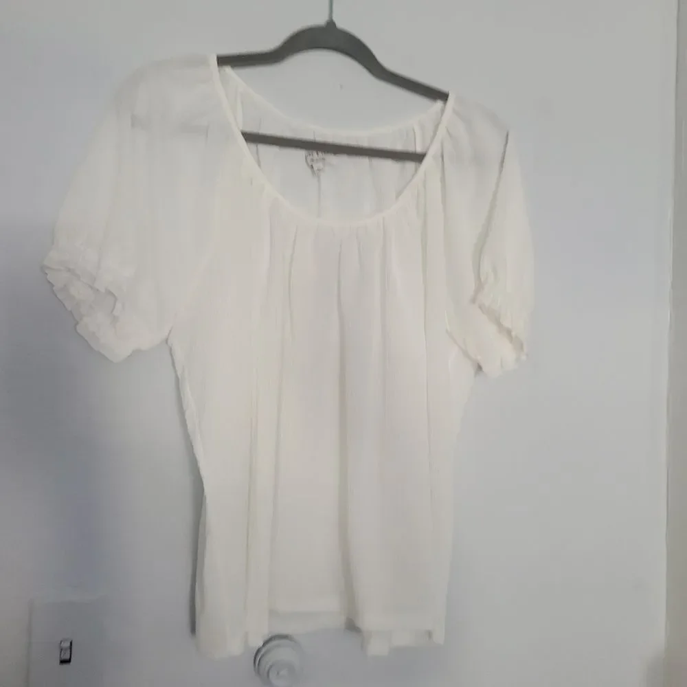 NWT Madewell Texture & Thread Peasant Top | XL